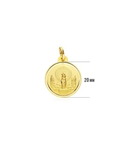 Medalla Virgen Del Pilar 18 Ktes 20Mm<Alda Joyeros Hot