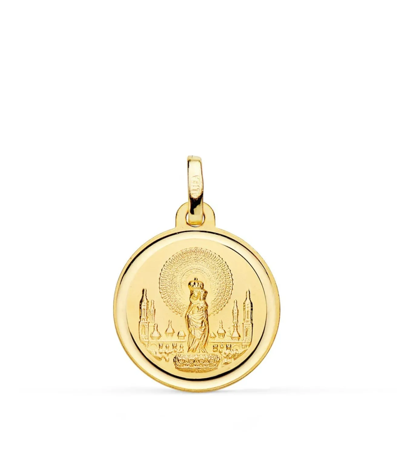 Medalla Virgen Del Pilar 18 Ktes 18 Mm<Alda Joyeros Best Sale