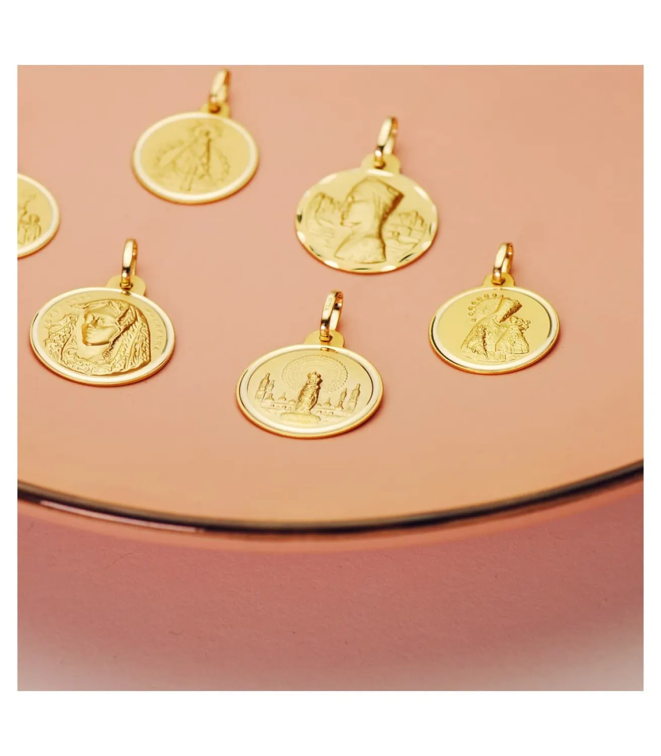 Medalla Virgen Del Pilar 18 Ktes 18 Mm<Alda Joyeros Best Sale