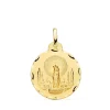 Medalla Virgen Del Pilar 18 Ktes 20Mm Tallada<Alda Joyeros Discount
