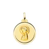 Medalla Virgen Niña Bisel 18 Ktes 20 Mm<Alda Joyeros Sale