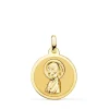 Medalla Virgen Niña Brillo 18 Ktes 18 Mm<Alda Joyeros New