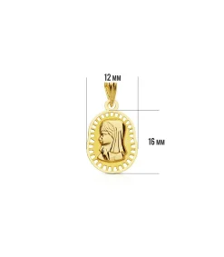 Medalla Virgen Niña Calada 18 Ktes<Alda Joyeros Shop