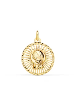Medalla Virgen Niña Calada 18 Ktes<Alda Joyeros Best Sale
