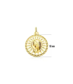 Medalla Virgen Niña Calada 18 Ktes<Alda Joyeros Best Sale