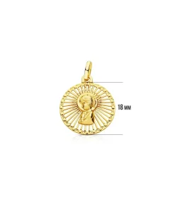Medalla Virgen Niña Calada 18 Ktes<Alda Joyeros Discount