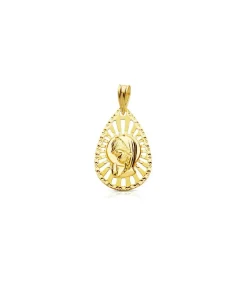 Medalla Virgen Niña Calada 18 Ktes 22 M<Alda Joyeros Online