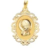 Medalla Virgen Niña Cerco 18Ktes 31Mm<Alda Joyeros Fashion
