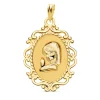 Medalla Virgen Niña Cerco Oro18 Ktes<Alda Joyeros New