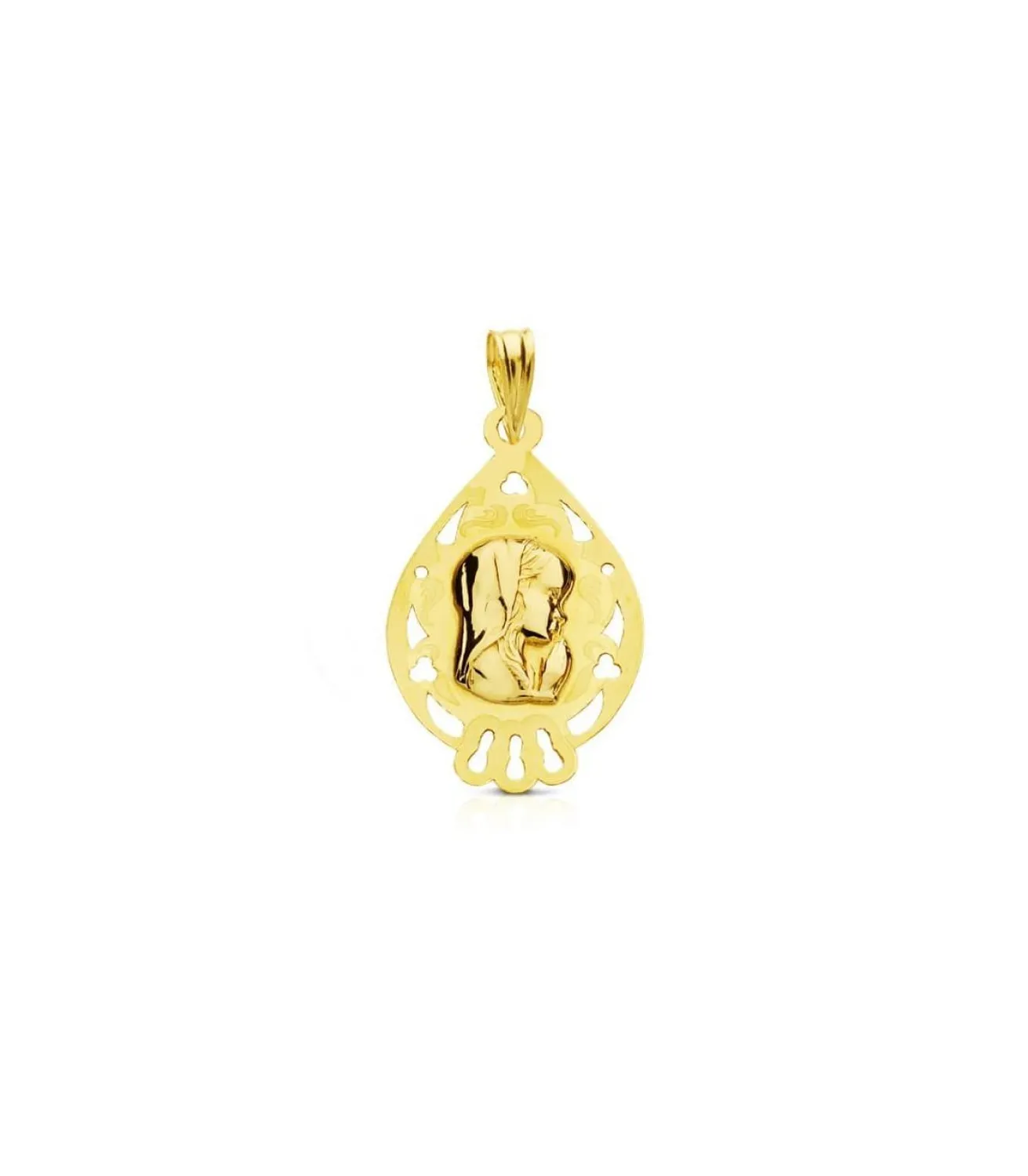 Medalla Virgen Niña Gota 18 Ktes<Alda Joyeros Discount