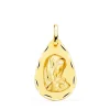 Medalla Virgen Niña Lagrima Oro Amarillo 18 K 21 Mm<Alda Joyeros Sale