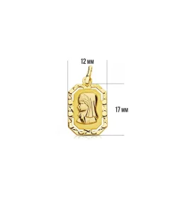 Medalla Virgen Niña Marco 18 Ktes<Alda Joyeros Shop