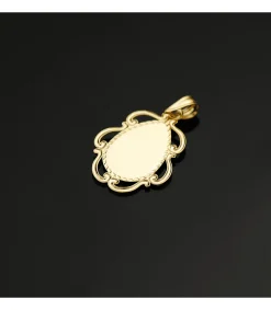 Medalla Virgen Niña Marco Oro 18K 22Mm<Alda Joyeros Best Sale