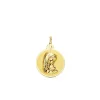 Medalla Virgen Niña Oro Amarillo 18 Ktes 14 Mm<Alda Joyeros New
