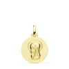Medalla Virgen Niña Oro 18K 16Mm Mate<Alda Joyeros Cheap
