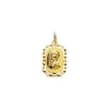 Medalla Virgen Niña Oro 18K Octogonal<Alda Joyeros Online