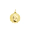 Medalla Virgen Niña Oro 18K 18Mm Brillo<Alda Joyeros Hot