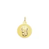 Medalla Virgen Niña Oro 18K 14Mm Brillo<Alda Joyeros Discount