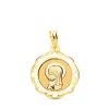 Medalla Virgen Niña Oro 18K 18Mm Orla Oracion<Alda Joyeros Cheap