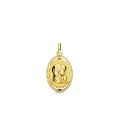 Medalla Virgen Niña Oval 18 Ktes<Alda Joyeros Online