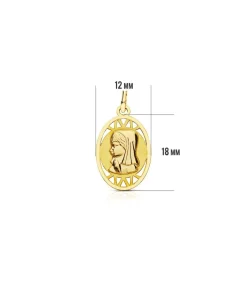 Medalla Virgen Niña Oval 18 Ktes<Alda Joyeros Cheap