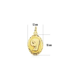 Medalla Virgen Niña Oval 18 Ktes<Alda Joyeros Shop