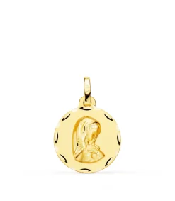 Medalla Virgen Niña Oval Oro Amarillo 18 K 16 Mm<Alda Joyeros Outlet