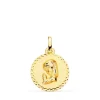 Medalla Virgen Niña Rezando 18K Talla 16Mm<Alda Joyeros Cheap