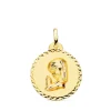 Medalla Virgen Niña Rezando 18K Talla 20Mm<Alda Joyeros New