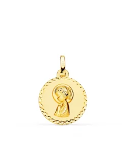Medalla Virgen Niña Talla 18 Ktes 16 Mm<Alda Joyeros Best Sale
