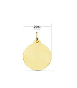 Medalla Virgen Niña Talla 18 Ktes 20 Mm<Alda Joyeros Hot