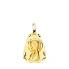 Medalla Virgen Niña Tallada Oro 18K 19 Mm Tonel<Alda Joyeros Fashion