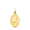 Medalla Virgen Oval Oro 18 K 20 Mm Matizada<Alda Joyeros Cheap