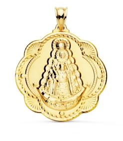 Medalla Virgen Rocio Oro 18K 40Mm Pandereta<Alda Joyeros Outlet