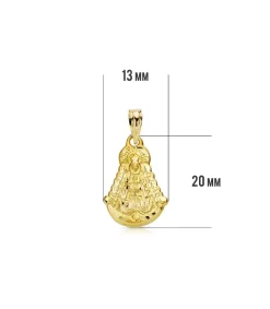 Medalla Virgen Rocio Silueta Oro 18K 20Mm<Alda Joyeros Best Sale