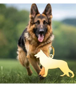 Pastor Aleman Colgante Personalizado Perro Oro 18K<Alda Joyeros Store