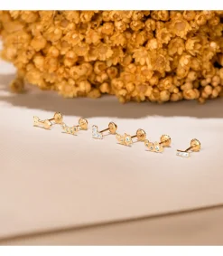 Pendiente Suelto Barrita Oro Amarillo 18K<Alda Joyeros Fashion