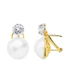 Pendientes Akira Perla Japonesa Mabe Oro Bicolor 18 K 13 Mm<Alda Joyeros Hot