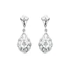 Pendientes Alhambra Oro Blanco 18K Lapidados<Alda Joyeros Best Sale