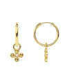 Pendientes Aro Croix Oro Amarillo 18K<Alda Joyeros Shop