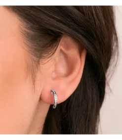 Pendientes Aro Diamantes 0.224 Qtes. Ob 18K<Alda Joyeros Sale