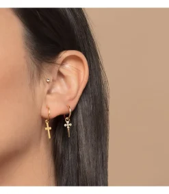 Pendientes Aro Punal Oro Amarillo 18K<Alda Joyeros Hot