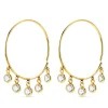Pendientes Aro Zircon Oro Amarillo 18K 20 Mm<Alda Joyeros Discount