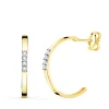 Pendientes Aros Abiertos Oro Bicolor 18K<Alda Joyeros Sale