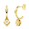 Pendientes Aros Diamantes 0.056 Qtes. Oa 18K<Alda Joyeros Clearance