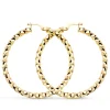 Pendientes Aros Gallonados Oro 9K 36 Mm<Alda Joyeros Hot
