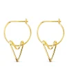 Pendientes Aros Glam Oro Amarillo 18K<Alda Joyeros Cheap