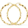 Pendientes Aros Oro 9K 40 Mm Gallonados<Alda Joyeros Store