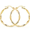 Pendientes Aros Oro 9K 35 Mm Gallonados<Alda Joyeros Discount