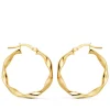 Pendientes Aros Oro 9K 24 Mm Gallonados<Alda Joyeros Best Sale